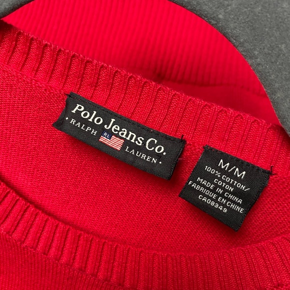 Ralph Lauren red crew neck sweater - Picture 4 of 5